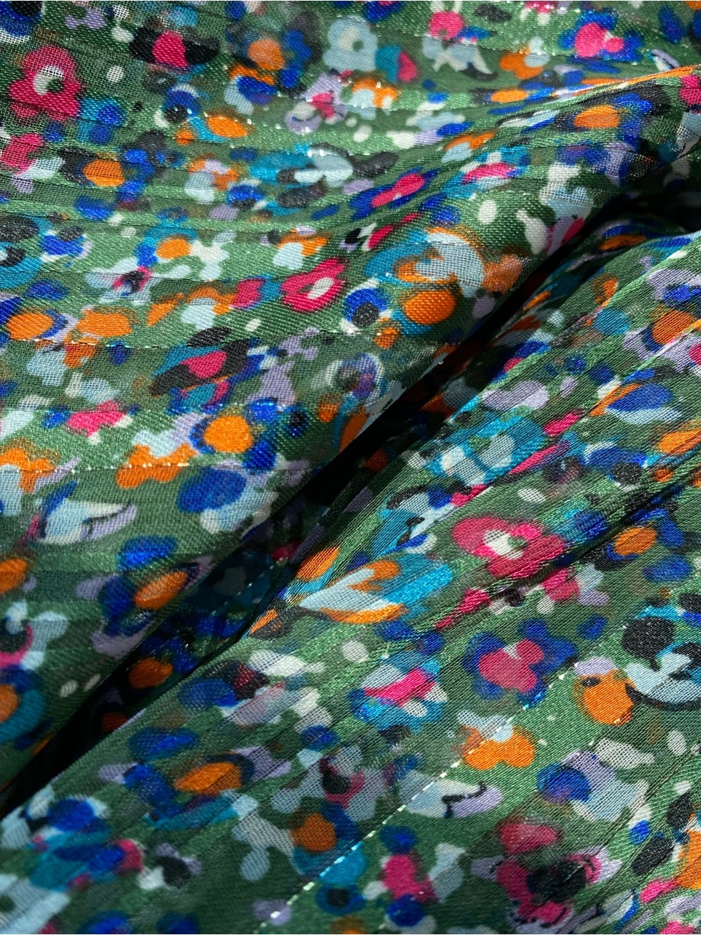 Zac & Rachel Semi-sheer Colorful Blouse Sz S - Picture 10 of 10